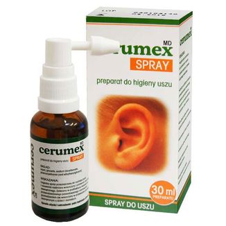 Cerumex Spray, preparat do higieny uszu, 30 ml USZKODZONE OPAKOWANIE - zdjęcie produktu