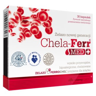 Olimp Chela-Ferr Med, żelazo 30 mg, 30 kapsułek - zdjęcie produktu