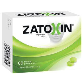 Zatoxin, 60 tabletek powlekanych USZKODZONE OPAKOWANIE Zatoxin, 60 tabletek powlekanych USZKODZONE OPAKOWANIE - zdjęcie produktu