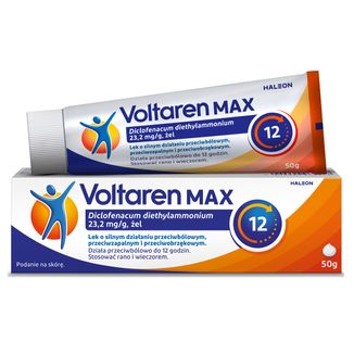 Voltaren Max 23,2 mg/g, żel, 50 g USZKODZONE OPAKOWANIE - zdjęcie produktu