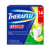 Theraflu Zatoki 650 mg + 10 mg, proszek do sporządzania roztworu doustnego, 14 saszetek USZKODZONE OPAKOWANIE - miniaturka zdjęcia produktu