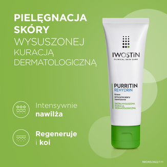 Iwostin Purritin Rehydrin, krem przywracający nawilżenie, skóra wysuszona kuracją dermatologiczną, 40 ml - 2 Iwostin Purritin Rehydrin, krem przywracający nawilżenie, skóra wysuszona kuracją dermatologiczną, 40 ml - 2 - zdjęcie produktu