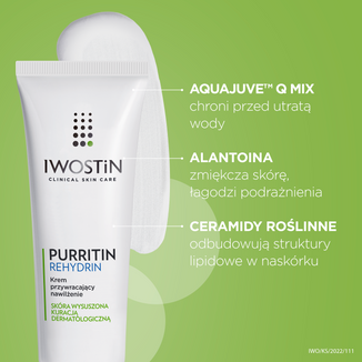Iwostin Purritin Rehydrin, krem przywracający nawilżenie, skóra wysuszona kuracją dermatologiczną, 40 ml - 4 Iwostin Purritin Rehydrin, krem przywracający nawilżenie, skóra wysuszona kuracją dermatologiczną, 40 ml - 4 - zdjęcie produktu