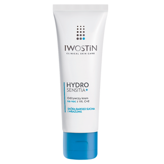 Iwostin Hydro Sensitia, krem odżywczy na noc z witaminami C+E, 50 ml - zdjęcie produktu