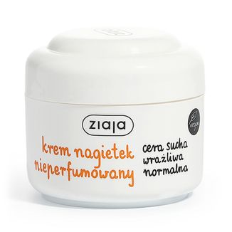 Ziaja, krem z nagietkiem nieperfumowany, cera sucha, wrażliwa i normalna, 50 ml - zdjęcie produktu