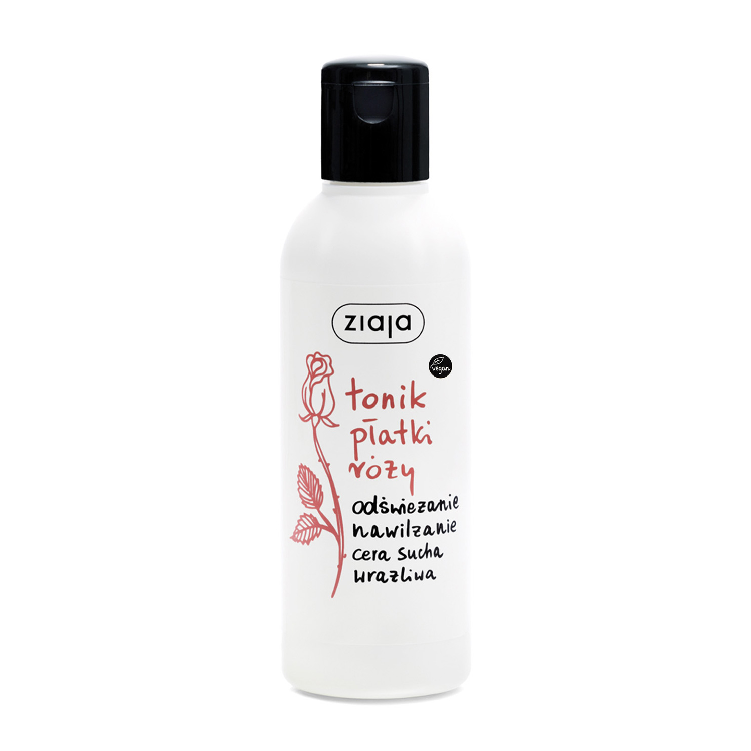 Nieznana Ziaja Płatki Róż, tonik do twarzy, cera sucha i wrażliwa, 200 ml