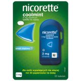 Nicorette Coolmint 2 mg, 20 tabletek do ssania - miniaturka zdjęcia produktu