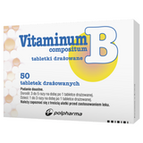 Vitaminum B Compositum, 50 tabletek drażowane KRÓTKA DATA - miniaturka zdjęcia produktu