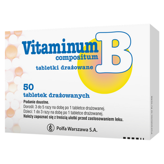 Vitaminum B Compositum, 50 tabletek drażowane - zdjęcie produktu