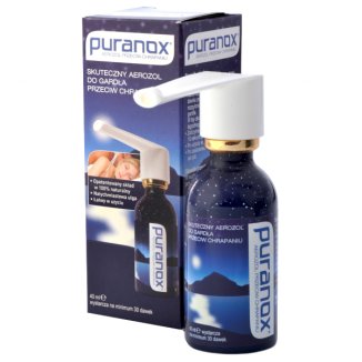 Puranox, aerozol do gardła przeciw chrapaniu, 40 ml - zdjęcie produktu