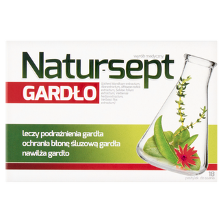 Natur-Sept Gardło, 18 pastylek do ssania KRÓTKA DATA - zdjęcie produktu
