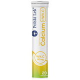 Calcium + witamina C, smak cytrynowy, 20 tabletek musujących - miniaturka zdjęcia produktu