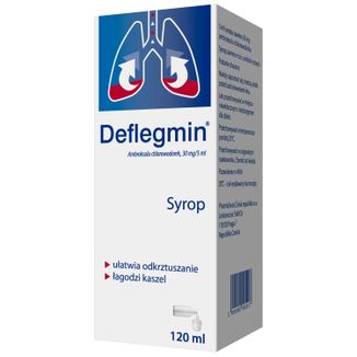 Deflegmin 30 mg/ 5 ml, syrop, 120 ml - zdjęcie produktu