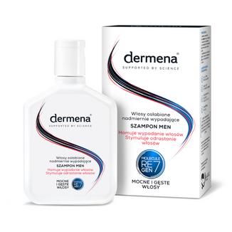 Dermena Hair Care Men, szampon hamujący wypadanie włosów, 200 ml USZKODZONE OPAKOWANIE Dermena Hair Care Men, szampon hamujący wypadanie włosów, 200 ml USZKODZONE OPAKOWANIE - zdjęcie produktu