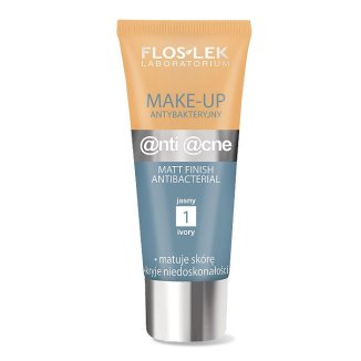 Flos-Lek Anti-Acne, antybakteryjny make-up jasny, nr 1, 30 ml - zdjęcie produktu