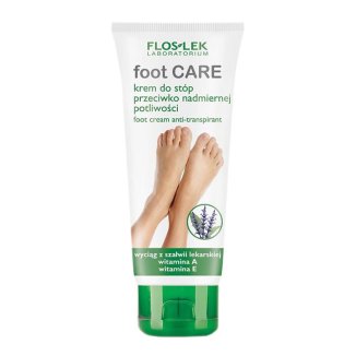 Flos-Lek Foot Care, krem do stóp przeciwko nadmiernej potliwości, 100 ml Flos-Lek Foot Care, krem do stóp przeciwko nadmiernej potliwości, 100 ml - zdjęcie produktu