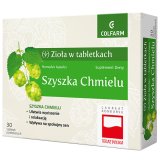 Zioła w tabletkach Szyszka chmielu, 30 tabletek powlekanych - miniaturka zdjęcia produktu
