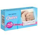 Quixx, test ciążowy, płytkowy, czuły 25 mIU/ml, 1 sztuka USZKODZONE OPAKOWANIE - miniaturka zdjęcia produktu