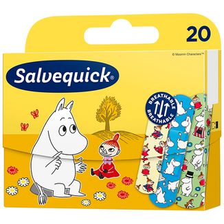 Salvequick, plastry z opatrunkiem, Muminki, 20 sztuk USZKODZONE OPAKOWANIE - zdjęcie produktu