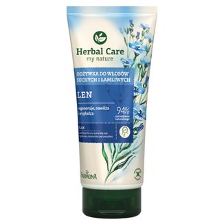 Farmona Herbal Care, odżywka do włosów suchych i łamliwych, len, 200 ml - zdjęcie produktu