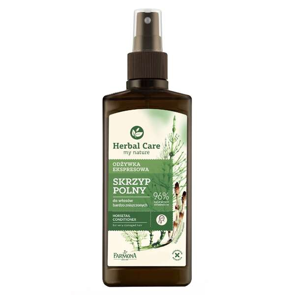 Herbal Care Farmona Herbal Care Skrzyp Polny, wzmacniająca odżywka w sprayu do włosów bardzo zniszczonych, 200ml — Składniki i ocena