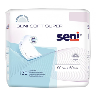 Seni Soft Super, podkłady higieniczne, 90 cm x 60 cm, 30 sztuk - zdjęcie produktu