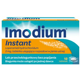 Imodium Instant 2 mg, 12 tabletek ulegających rozpadowi w jamie ustnej - zdjęcie produktu