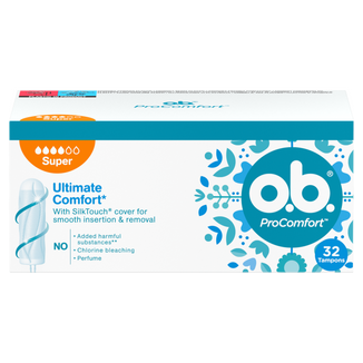 O.B. ProComfort, tampony higieniczne, Super, 32 sztuki USZKODZONE OPAKOWANIE - zdjęcie produktu