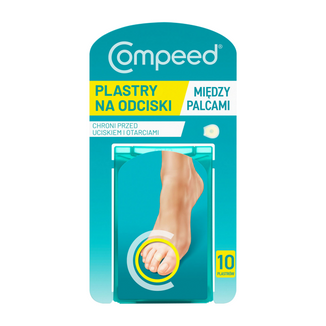Compeed, plastry na odciski między palcami, 10 sztuk Compeed, plastry na odciski między palcami, 10 sztuk - zdjęcie produktu