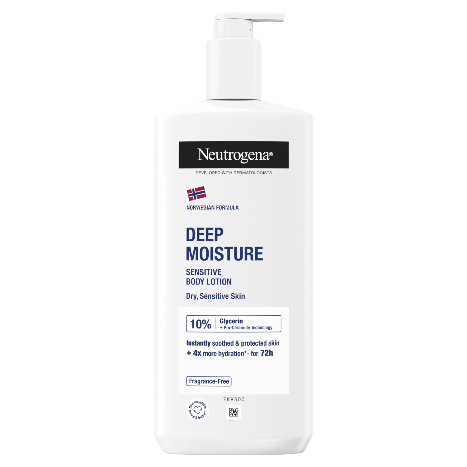 Neutrogena Neutrogena Formel Norweska, tief feuchtigkeitsspendend Körperlotion, trockene Haut und empfindlich, 400 ml — Inhaltsstoffe und Bewertung