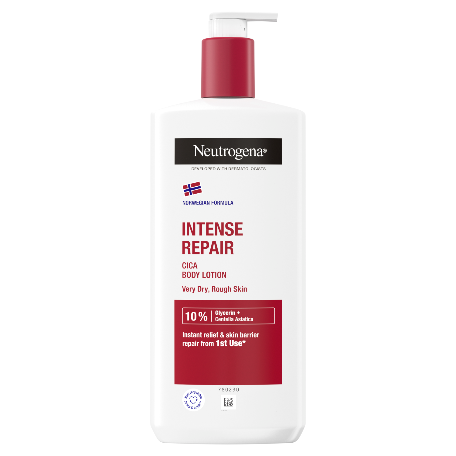Neutrogena Neutrogena Formuła Norweska Intense Repair, intensywnie regenerujący balsam, skóra bardzo sucha i szorstka, 400 ml — Składniki i ocena