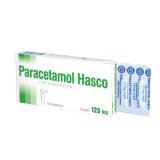 Paracetamol Hasco 125 mg, czopki doodbytnicze, 10 sztuk - miniaturka zdjęcia produktu