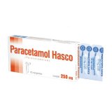 Paracetamol Hasco 250 mg, czopki doodbytnicze, 10 sztuk - miniaturka zdjęcia produktu