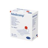 Medicomp, kompresy jałowe, włókninowe, 4-warstwowe, 30 g/m2, 10 cm x 10 cm, 50 sztuk - miniaturka zdjęcia produktu