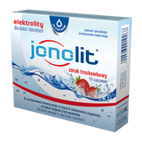 Jonolit, elektrolity dla dzieci i dorosłych, smak truskawkowy, 10 saszetek USZKODZONE OPAKOWANIE - miniaturka zdjęcia produktu