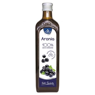 Oleofarm Soki Świata Aronia, 100% sok z owoców, 490 ml KRÓTKA DATA Oleofarm Soki Świata Aronia, 100% sok z owoców, 490 ml KRÓTKA DATA - zdjęcie produktu