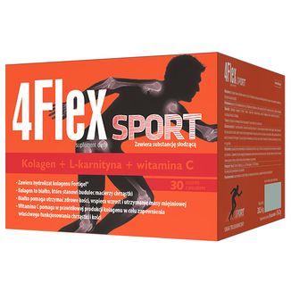 4Flex Sport, smak truskawkowy, 30 saszetek - zdjęcie produktu
