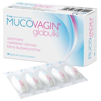 Mucovagin 5 mg, globulki dopochwowe, 10 sztuk - zdjęcie produktu