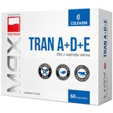 Tran z witaminami A + D + E, 60 kapsułek - miniaturka zdjęcia produktu