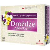 Drożdże z bratkiem, 60 tabletek - miniaturka zdjęcia produktu