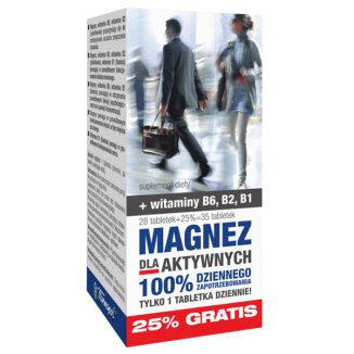 Magnez dla aktywnych, 35 tabletek - zdjęcie produktu