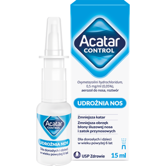 Acatar Control 0,5 mg/ ml, aerozol do nosa, roztwór, 15 ml USZKODZONE OPAKOWANIE - zdjęcie produktu