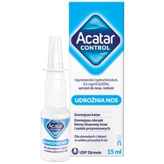Acatar Control 0,5 mg/ ml, aerozol do nosa, roztwór, 15 ml - zdjęcie produktu