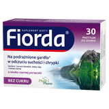 Fiorda, smak czarnej porzeczki, 30 pastylek do ssania - miniaturka zdjęcia produktu