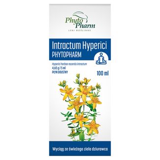 Intractum Hyperici Phytopharm 4,65 g/ 5 ml, płyn doustny, 100 ml Intractum Hyperici Phytopharm 4,65 g/ 5 ml, płyn doustny, 100 ml - zdjęcie produktu