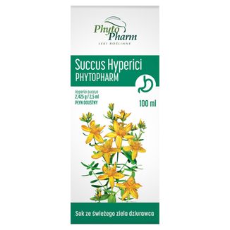 Succus Hyperici Phytopharm 2,425 g/ 2,5 ml, płyn doustny, 100 ml - zdjęcie produktu