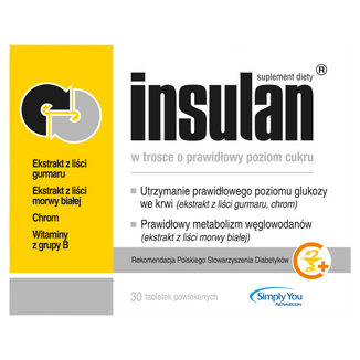 Insulan, 30 tabletek Insulan, 30 tabletek - zdjęcie produktu