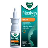 Nasivin Vicks Kids 0,25 mg/ml, aerozol do nosa, dla dzieci od 1 do 6 lat, 10 ml - miniaturka zdjęcia produktu