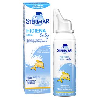 Sterimar Baby Higiena Nosa, spray fizjologiczny do nosa od 0 do 3 lat, 100 ml USZKODZONE OPAKOWANIE - zdjęcie produktu