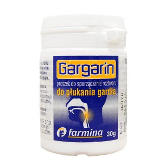 Gargarin, proszek do sporządzania płynu do płukania gardła, 30 g - zdjęcie produktu
